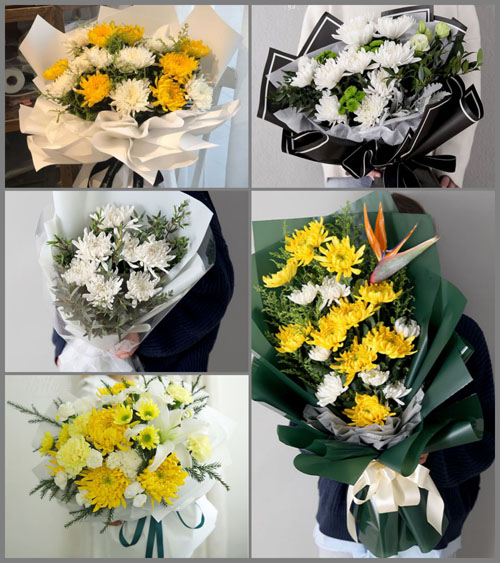 山东烟台福山区白事花束代送